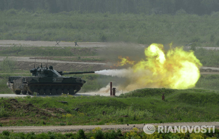 Самоходная артиллерийская установка с противотанковой пушкой 