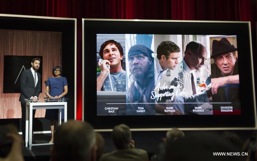 （国际）（5）第88届奥斯卡宣布各奖项提名