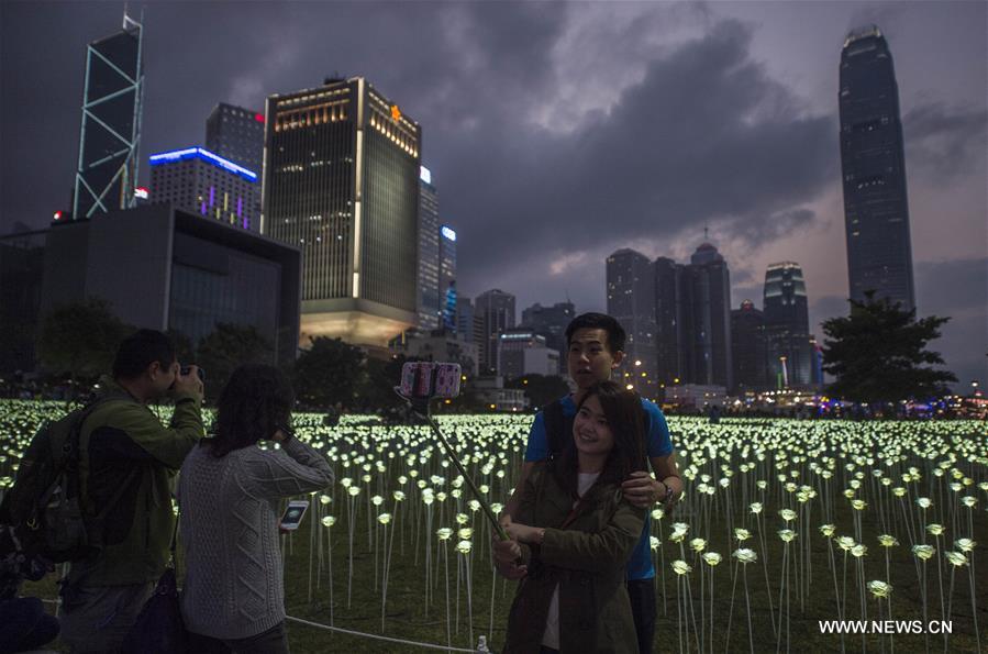 CHINA-HONG KONG-LIGHT-VALENTINE'S DAY (CN)