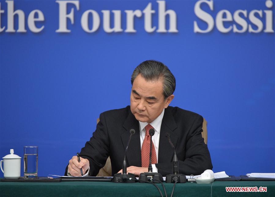 (TWO SESSIONS)CHINA-BEIJING-NPC-PRESS CONFERENCE-WANG YI (CN)