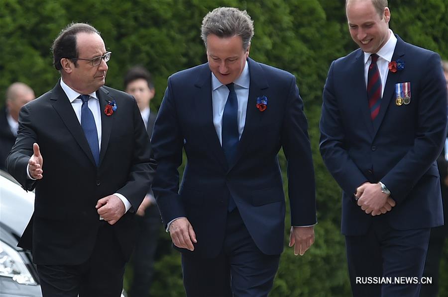 Франция и Великобритания вместе отметили 100-летие битвы на Сомме 