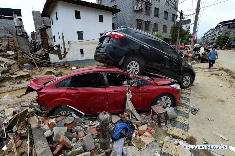 （关注台风“尼伯特”）（4）福建闽清：洪水肆虐致10人死亡11人失踪