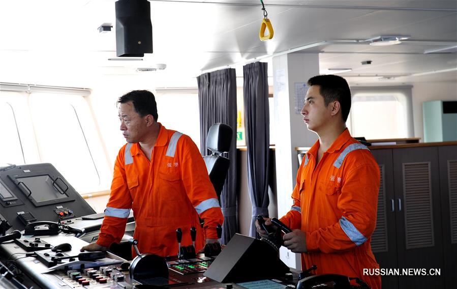 Научное судно "Чжан Цзянь" приступило ко второму этапу исследовательской миссии 