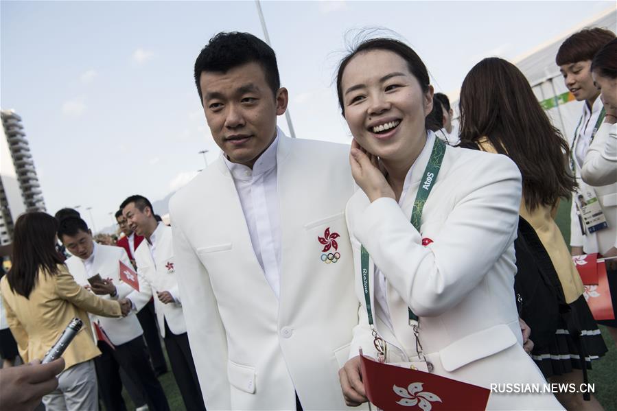 В Олимпийской деревне прошла церемония поднятия флага САР Сянган
