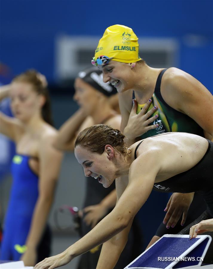 （里约奥运会·夺冠一刻）（8）游泳——女子4x100米自由泳接力：澳大利亚夺冠