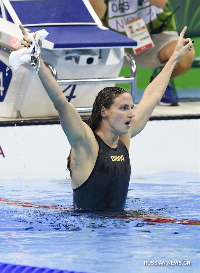 （里约奥运会）（11）游泳——霍苏打破女子400米个人混合泳世界纪录