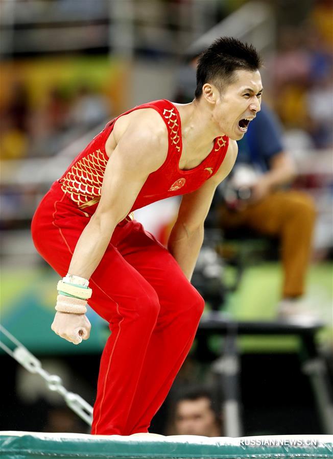 （里约奥运会）（12）体操——男子团体决赛：中国队获铜牌