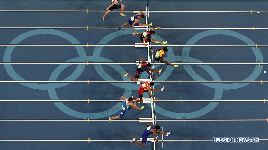 /Олимпиада-2016/ Омар Маклеод из Ямайки завоевал "золото" Олимпиады в беге на 110  метров с барьерами