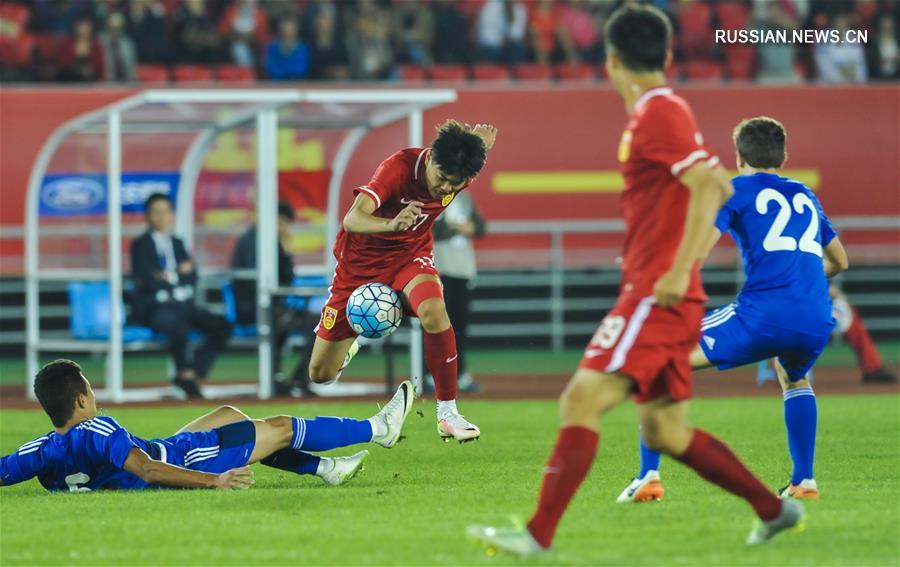 Футбол -- Международное молодежное первенство в Цюйцзине: Китай обыграл Казахстан