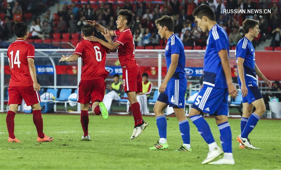 Футбол -- Международное молодежное первенство в Цюйцзине: Китай обыграл Казахстан
