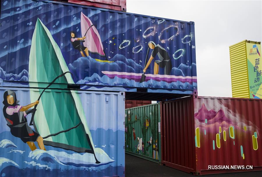 Выставка граффити на грузовых контейнерах готовится к открытию в Нинбо