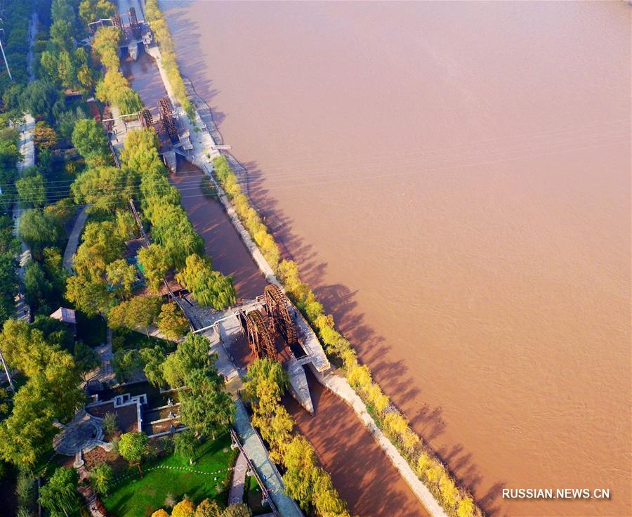 Ланьчжоу -- взгляд с высоты птичьего полета 