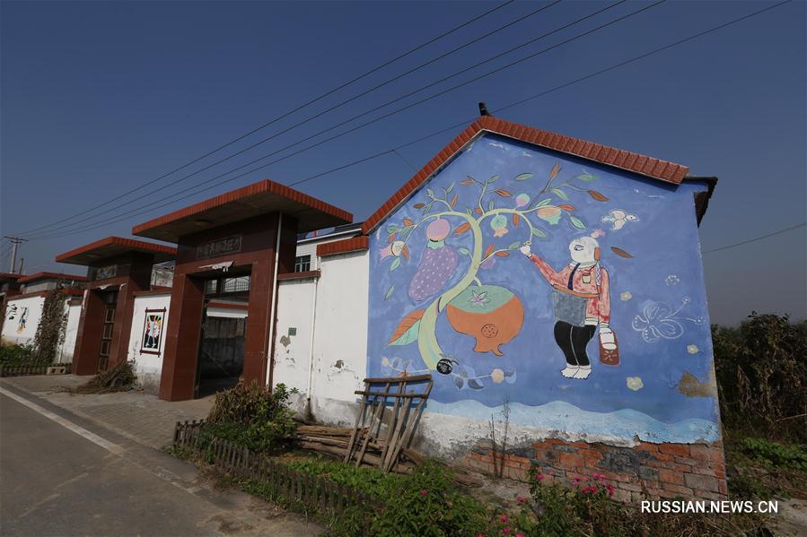 Лубочная живопись украсила дома деревни Шичжулинь