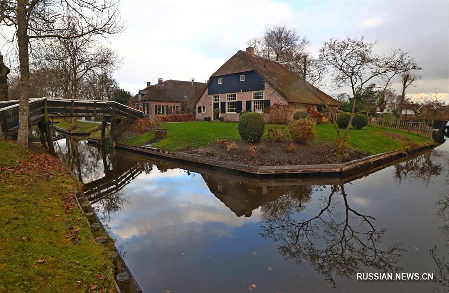 Деревня Гитхорн в Нидерландах