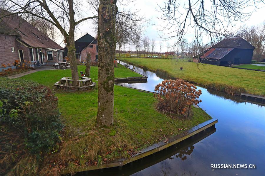 Деревня Гитхорн в Нидерландах