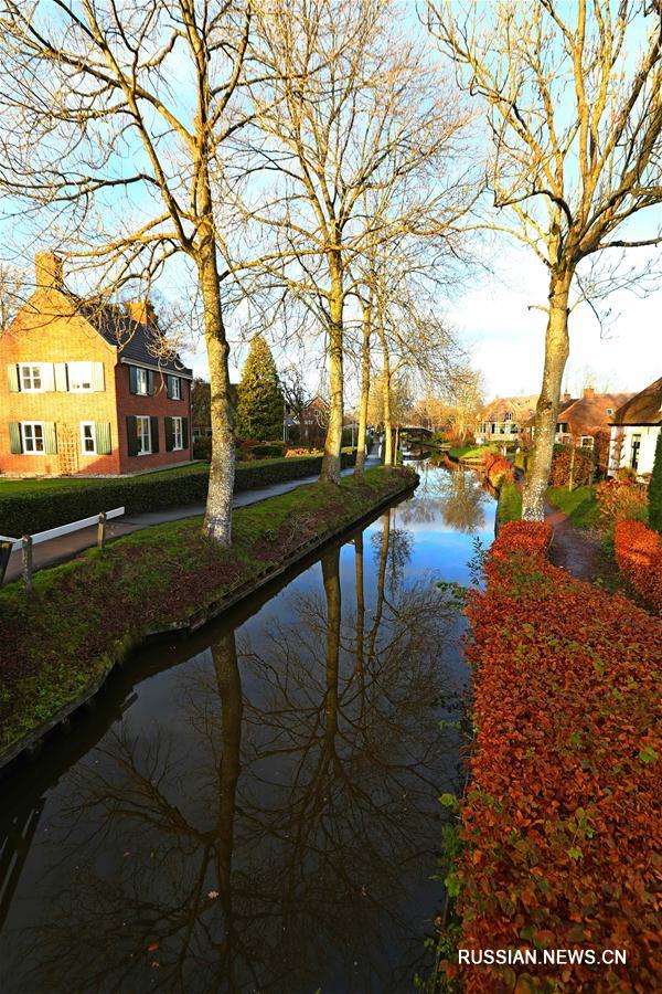 Деревня Гитхорн в Нидерландах