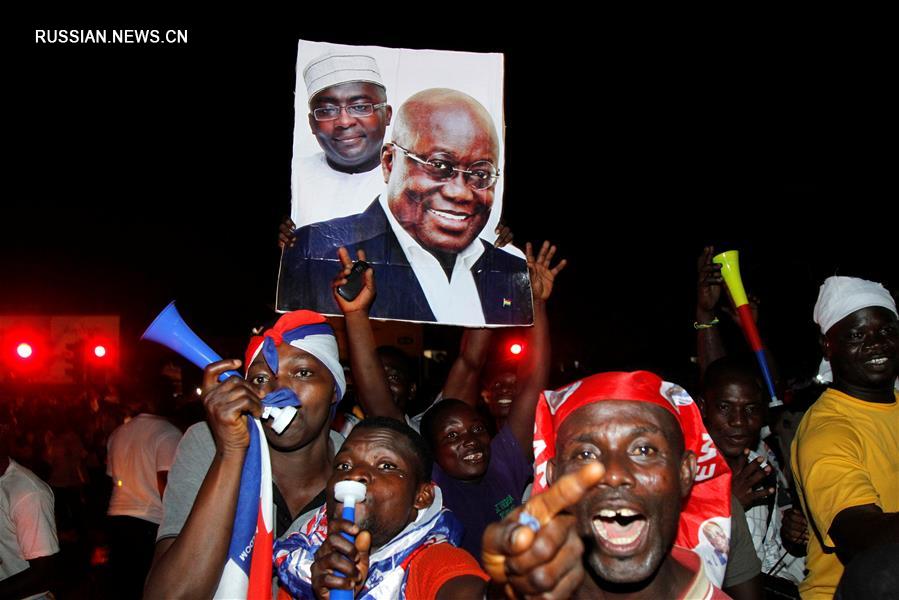 （外代一线）（7）加纳最大反对党总统候选人阿库福－阿多赢得大选