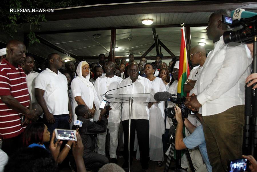 （外代一线）（1）加纳最大反对党总统候选人阿库福－阿多赢得大选