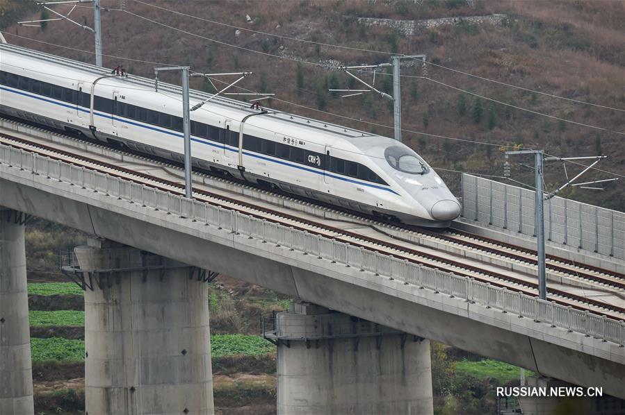 Высокоскоростная железная дорога Шанхай -- Куньмин скоро будет полностью введена в эксплуатацию