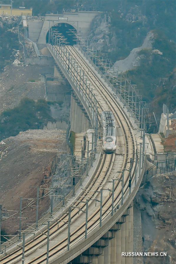 Высокоскоростная железная дорога Шанхай -- Куньмин скоро будет полностью введена в эксплуатацию