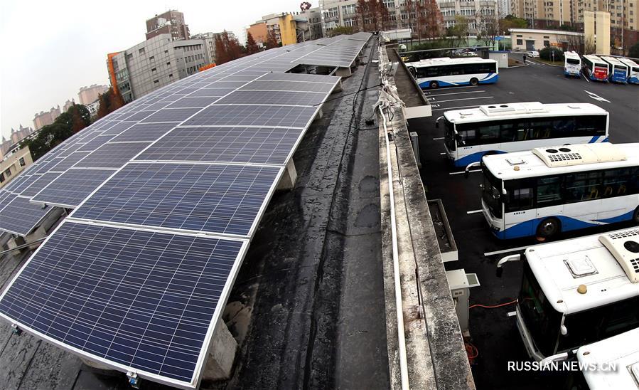 Новое экологичное депо для электробусов в Шанхае