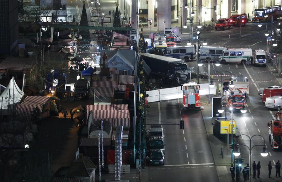 （外代一线）（4）德国柏林发生货车冲闯圣诞集市事件至少9人死亡