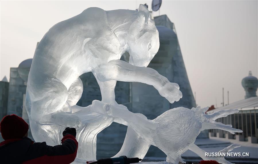（文化）（4）哈尔滨国际冰雕比赛落幕 