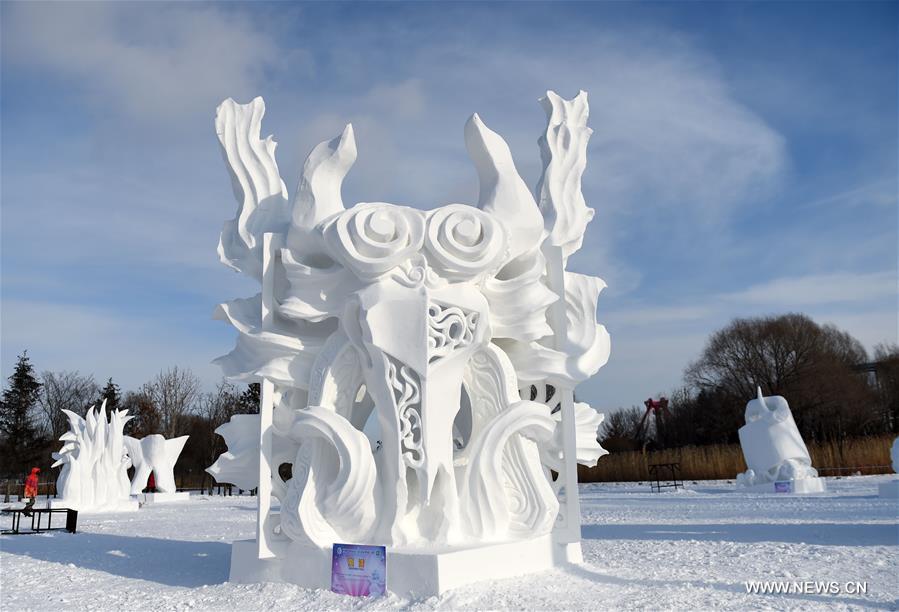 （文化）（1） 第22届哈尔滨国际雪雕比赛落幕