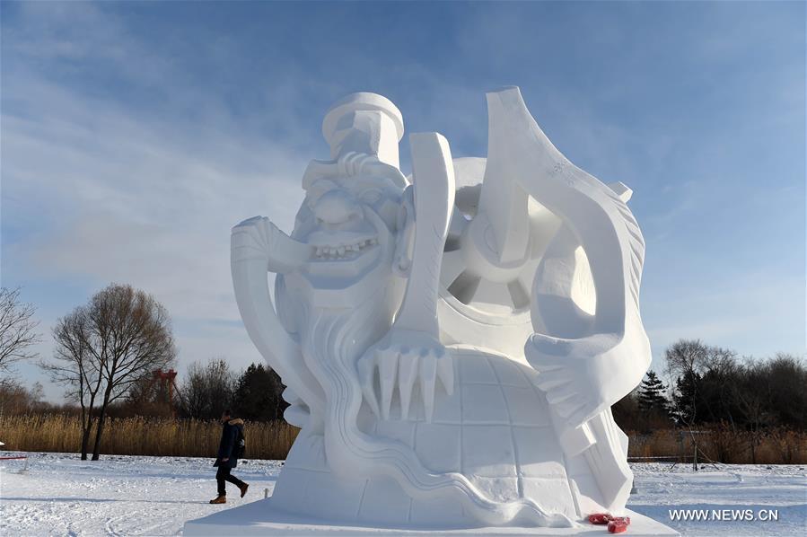 （文化）（6） 第22届哈尔滨国际雪雕比赛落幕