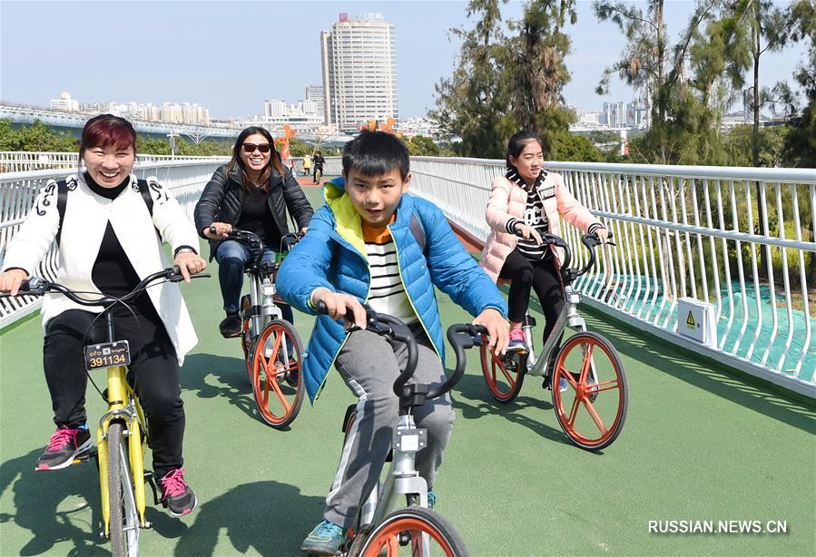 Первая в Китае велоэстакада в Сямэне