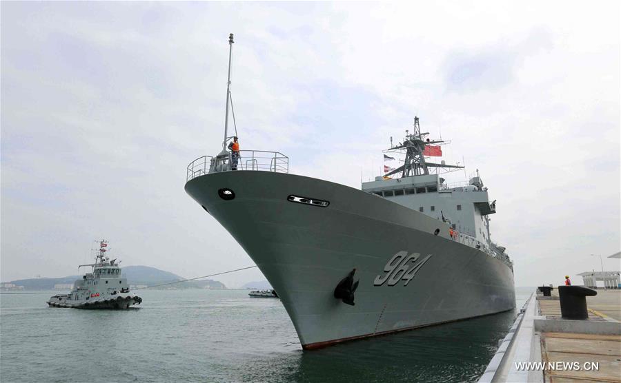 （图文互动）（1）中国海军南海舰队远海编队训练启航