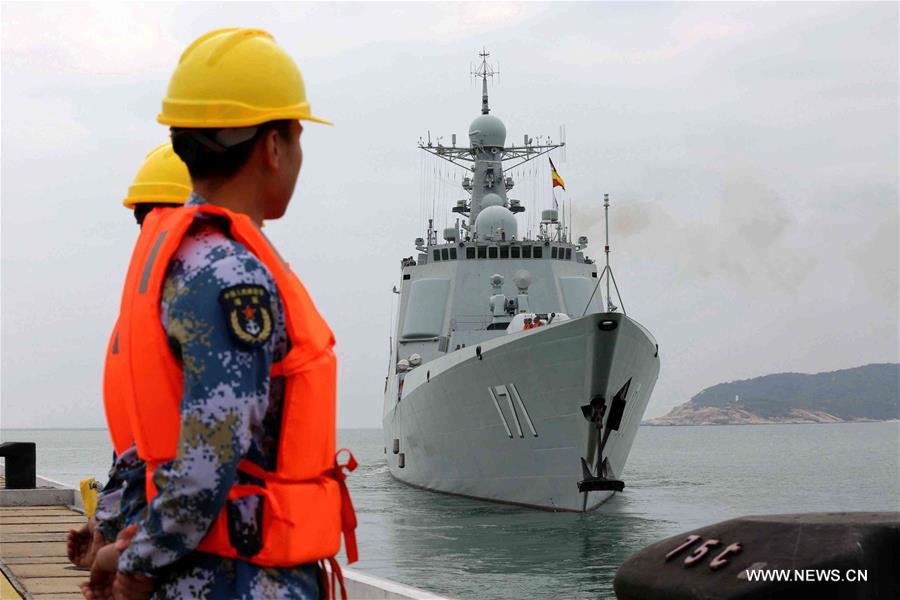 （图文互动）（2）中国海军南海舰队远海编队训练启航