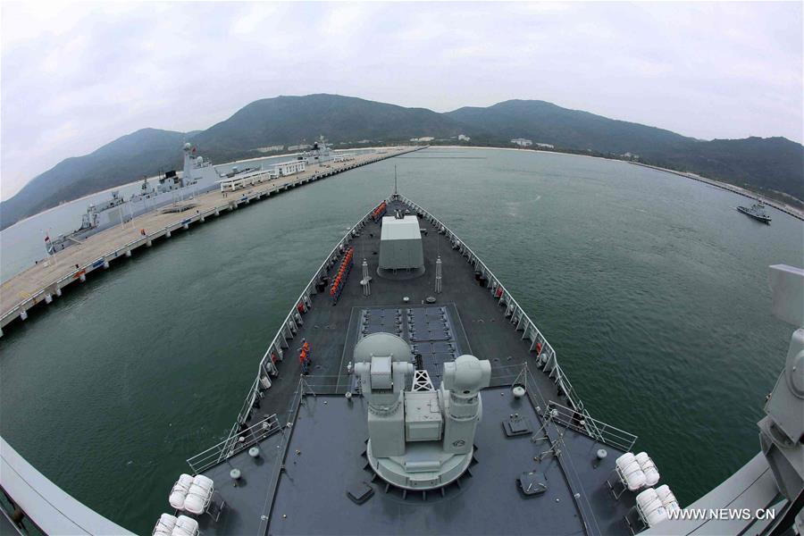 （图文互动）（3）中国海军南海舰队远海编队训练启航