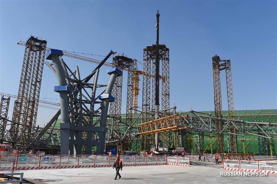 Продолжается строительство нового пекинского аэропорта