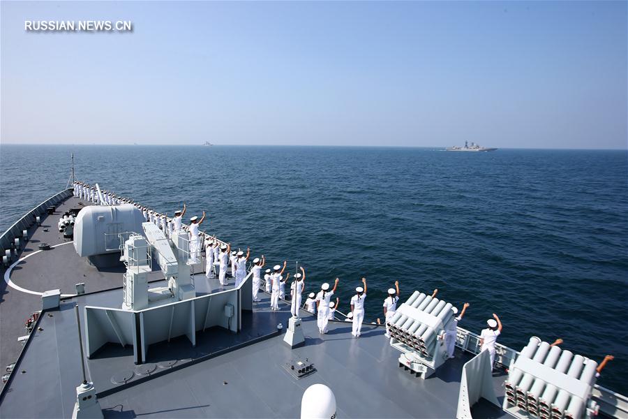 Завершились совместные китайско-российские военные учения "Морское взаимодействие-2016"