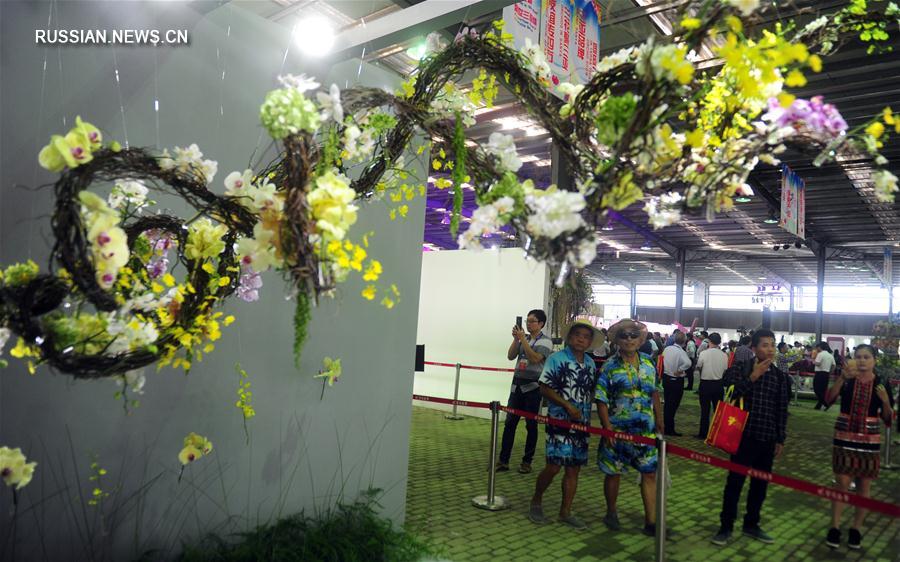 В китайском курортном городе Санья открылась ярмарка орхидей