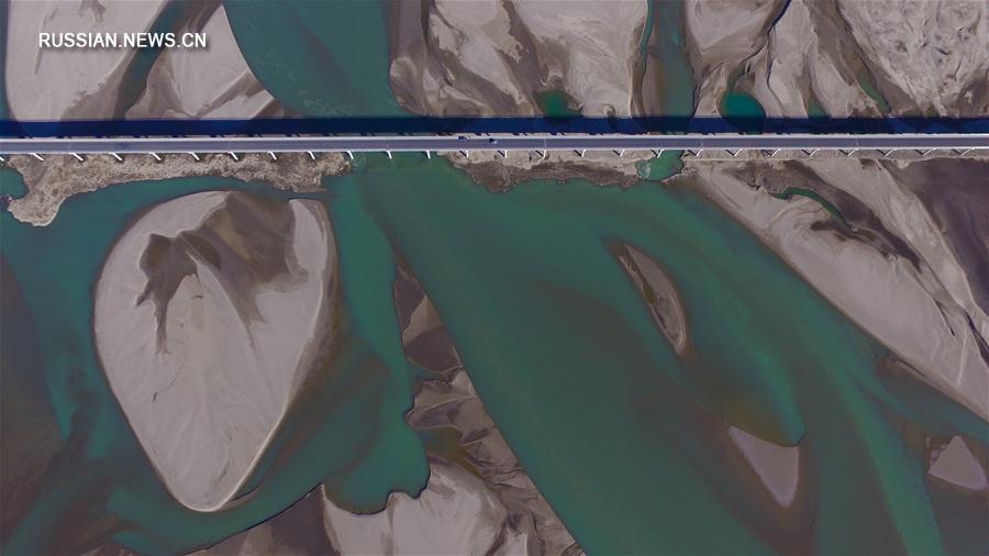 "Зеленый мост" через Брахмапутру в Тибете
