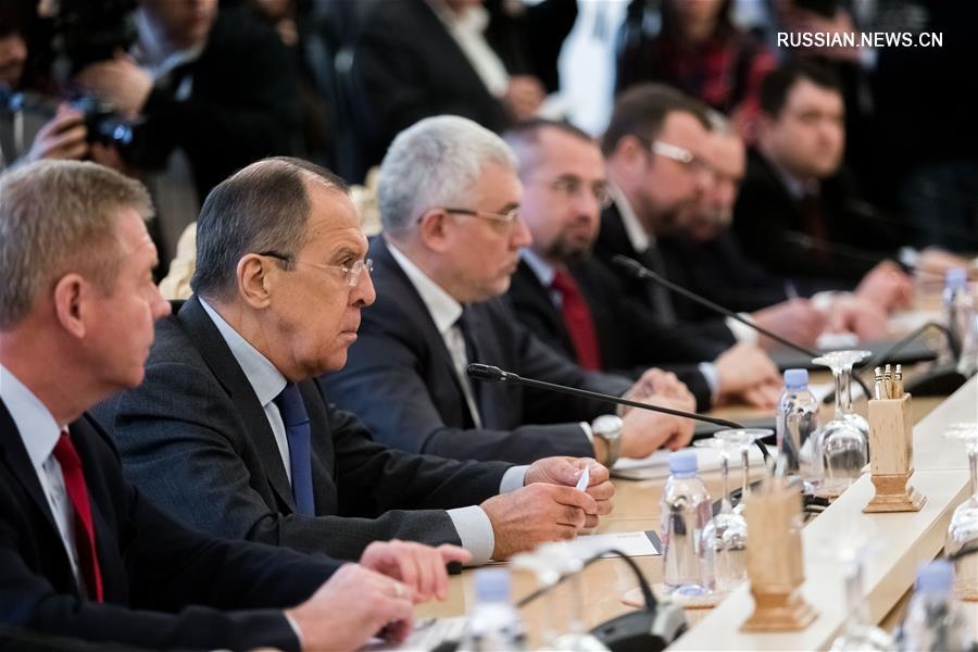 Встреча глав МИД Россиии, Сирии и Ирана в Москве