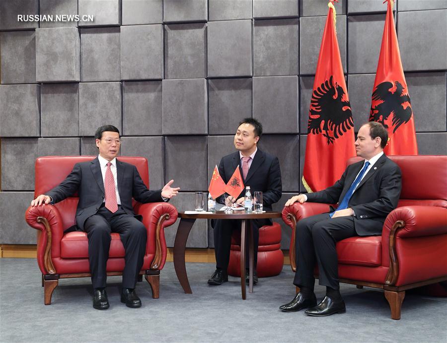 （XHDW）张高丽会见阿尔巴尼亚总统尼沙尼 