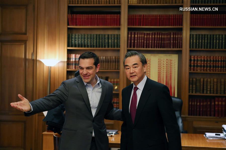 （XHDW）希腊总理齐普拉斯会见王毅
