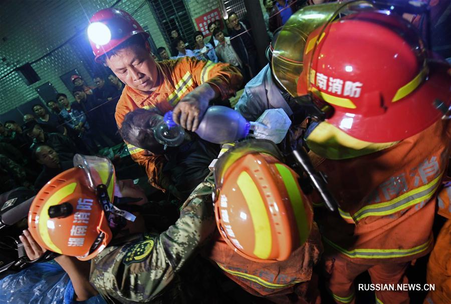 На угольной шахте в провинции Хунань спасены еще 5 человек