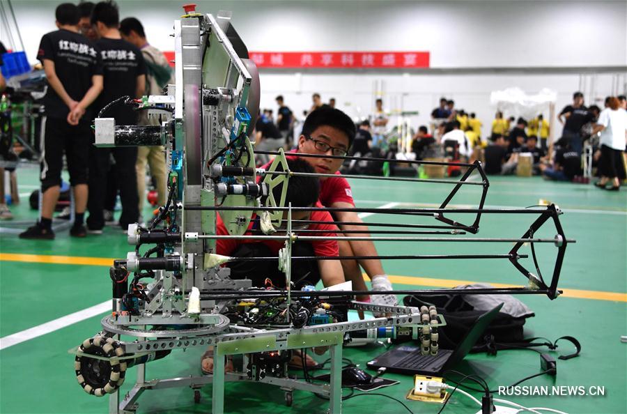 Студенческие состязания по робототехнике в провинции Шаньдун
