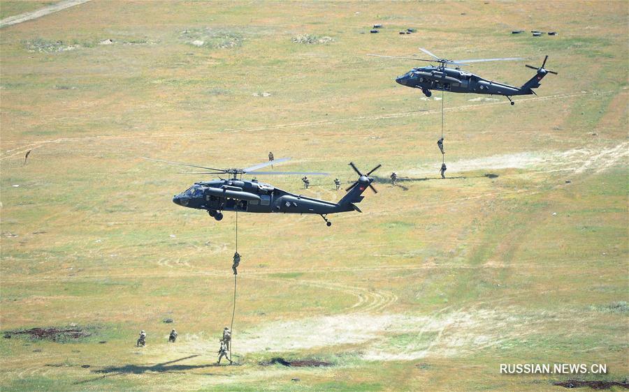 В Грузии прошли международные военные учения "Кавказский орел-2017"