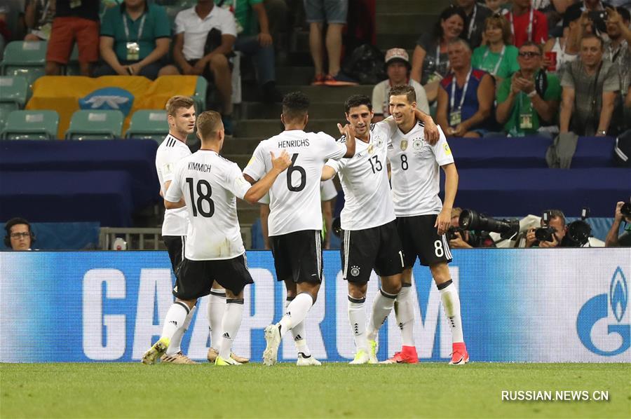 Футбол -- Кубок конфедераций ФИФА: Германия одолела Мексику и вышла в финал турнира