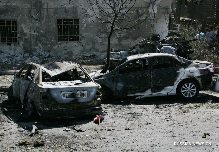 Восемь человек погибли, 20 ранены при взрыве заминированного автомобиля в Дамаске