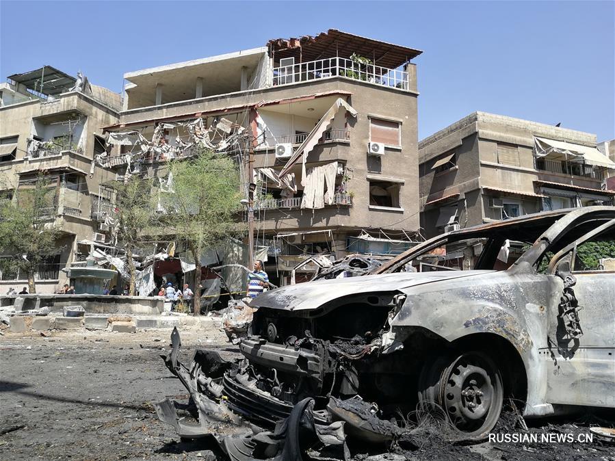 Восемь человек погибли, 20 ранены при взрыве заминированного автомобиля в Дамаске