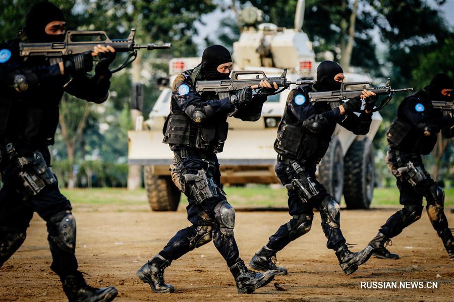 Вторая группа бойцов полицейского миротворческого отряда постоянной готовности МОБ КНР успешно прошла аттестацию ООН