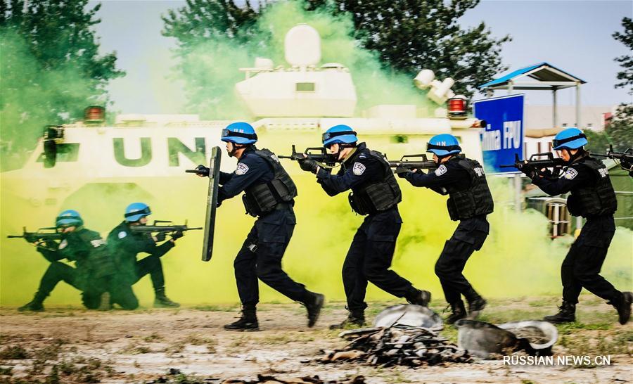 Вторая группа бойцов полицейского миротворческого отряда постоянной готовности МОБ КНР успешно прошла аттестацию ООН