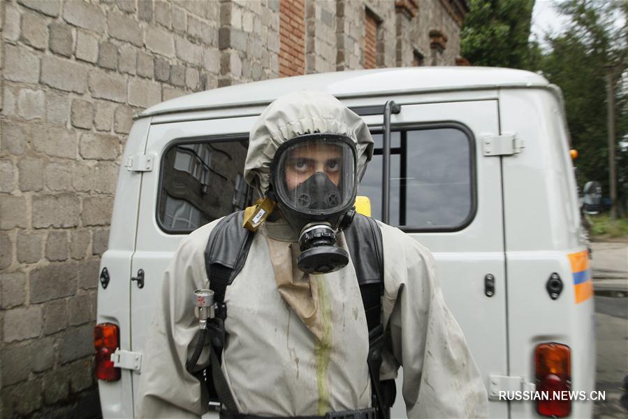 В Донецке прошли учения по ликвидации химической угрозы