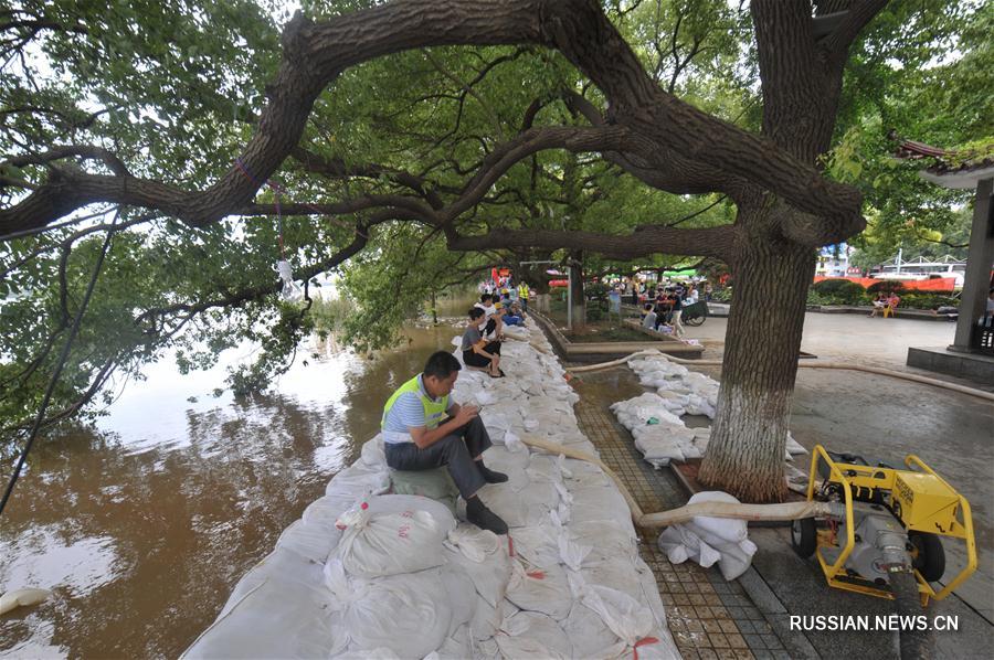 Уровень воды в реке Сянцзян продолжает повышаться, в Чанша применяются экстренные меры противопаводковой защиты